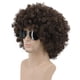 thumbnail image 2 of Peluca Karlery Afro de los años 70 y 80, corta, rizada, marrón oscuro, para hombre y mujer, 2 of 4