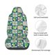thumbnail image 4 of Balery Lemon and Leaves Funda de Asiento para Auto con Diseño - Cubierta Frontal Suave y Transpirable con Protector Antideslizante- 1 Unidad, 4 of 5