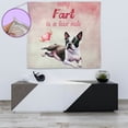 thumbnail image 4 of Every Fart is Love Note Boston Terrier Guilty Face Happy Valentine's Tapestry Gentleman Dog Lover Gifts Wall Hanging Backdrop Home Decor - 01016, 4 of 5