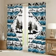 thumbnail image 2 of Castle Fairy Animal Deer Black Out Curtains for Female Men Women,Woodland Wildlife Curtains Pack of 2 (42x63 Each),Boho Tribal Aztec Bedroom Curtains,Luxury Bedroom Decor, 2 of 6