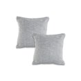 thumbnail image 2 of Laddha Home Designs Handwoven Geometric Diamond Square Throw Pillow - 18" - Gray and White - Set of, 2 of 7