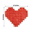 thumbnail image 3 of Efavormart 41"X36" Metallic Red Extra Large Heart Mylar Foil Balloon, Photo Backdrop Balloon Quilt, 3 of 10
