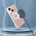 thumbnail image 3 of Compatible with iPhone 15 Magnetic Frosted Case with Camera Lens Film Compatible with MagSafe Wireless Charging Case Men Women Translucent Matte Shockproof Phone Cover, Pink, 3 of 14