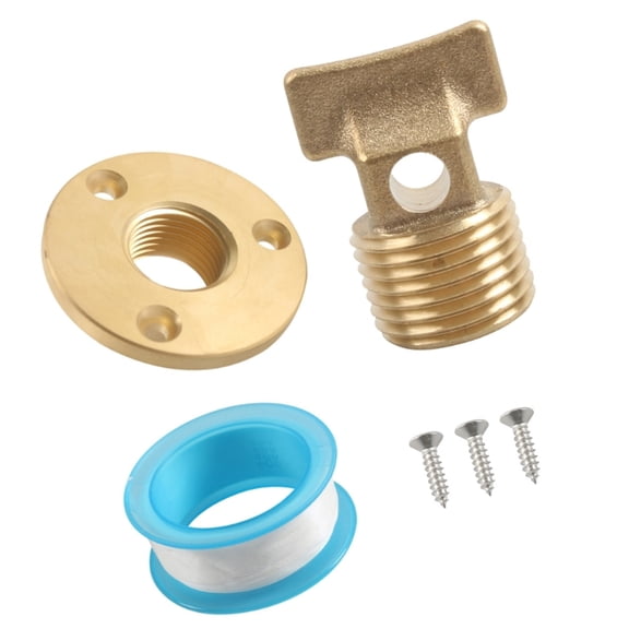 1/2inch NPT Marine Drain Plug Against Leakage Resistant for Boat