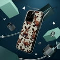 thumbnail image 4 of DistinctInk Hybrid (Acrylic / TPU) Clear Slim Fit Case for Apple iPhone 12 Pro (6.1" Screen) - "Jovial Kangaroo Play: A Cartoon Pattern", 4 of 8