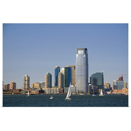 Great BIG Canvas "Goldman Sachs Tower in Jersey City, New Jersey" Art Print