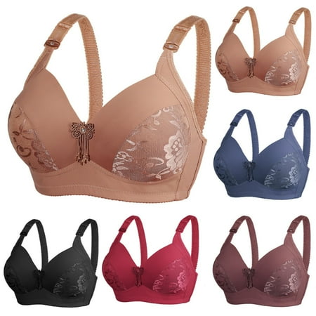 Fesfesfes Bras for Women Wireless Ladies Large Size Comfortable Breathable Bra Underwear Bras Women Bra