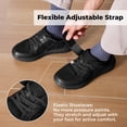 thumbnail image 3 of FitVille Men's Wide Fit Hook&Loop Walking Shoes Slip-Resistant Casual Shoes For Foot Pain Relief, 3 of 6