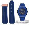 thumbnail image 2 of FeiKong Correa de reloj para Hublot Big Bang de silicona de alta calidad, resistente al agua, para hombre, cadena de reloj, pulsera de goma, 26 x 19 mm, 2 of 5