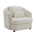 thumbnail image 5 of Miekor Furniture Mariko Beige Linen 3 Pieces Living Room Set MK8897, 5 of 12