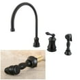 thumbnail image 2 of Kingston Brass Single Handle Widespread Kitchen Faucet with Brass Sprayer, KS381, 2 of 2