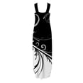 thumbnail image 3 of SMihono Robe Maxi Bohème d'Été pour Femmes Grande Taille Design Décontracté Robe Longue Sans Manches Col en V Robe de Plage, 3 of 5