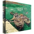 thumbnail image 2 of Trademark Fine Art "Landing Stage with Boats, 1888" Canvas Art by Vincent van Gogh, 2 of 2
