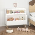 thumbnail image 3 of Yoneston Kids Bookcaes, 2-Tier Children's Bookshelf with Toy Storage Organizer for Kids Room,Classroom, Bedroom, White, 3 of 7