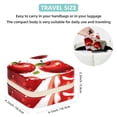 thumbnail image 5 of Apple Travel Portable Square Display Case Decorative Box Jewelry Stand Earring Holder for Girls and Women: Stores Rings, Earrings, Necklaces, Bracelets, and More, 5 of 6