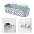 thumbnail image 2 of 3 estantes de plástico para almacenamiento de ducha para baño, estante de pared para cocina Soledad Rack de almacenamiento de montaje en pared, 2 of 10