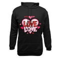 thumbnail image 5 of YOIAVAIOY Pink Hoodies for Men Cute Graphic Crewneck Sweatshirt Oversized Novelty Funny Print Pullover Valentines Gift Black XL, 5 of 5