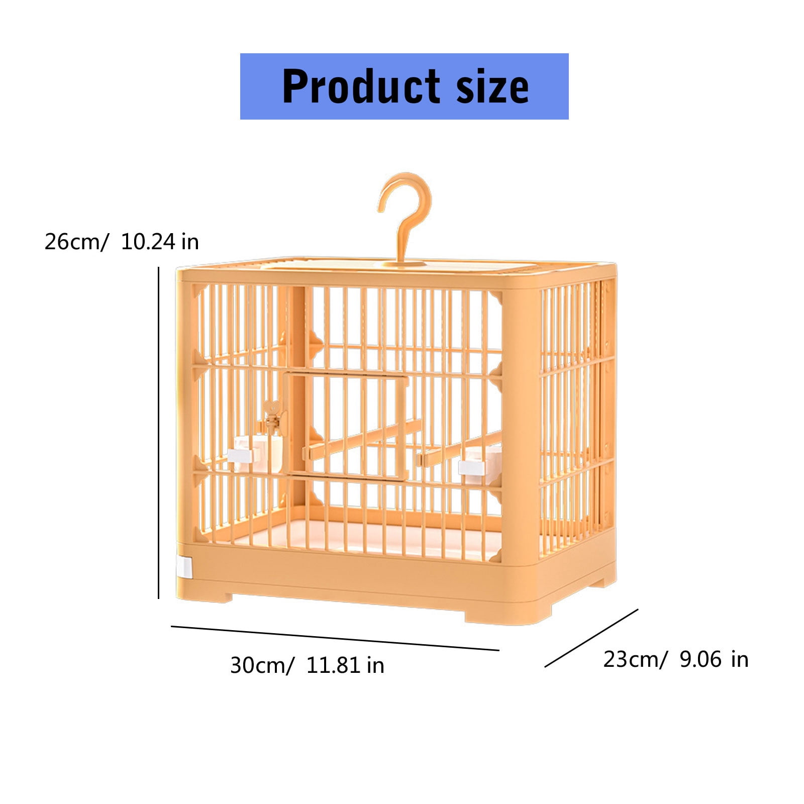Comfortable Bird Cage for Indoor Outdoor Generous Living Area for Pet Birds Large Breathable Birdcage for Parrot