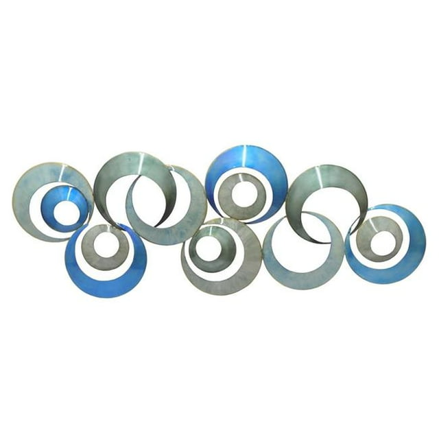 Plutus Brands PBTH94342 Metal Contemporary Wall Decor, Blue
