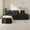 Black-Soft Chenille, variant on Erinnyees 4-in-1 Modular Cloud Couch: Adjustable Chaise & Deep Seat Sectional Sofa with 2 Pillows, No Assembly
