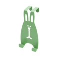 thumbnail image 1 of Ganchos para colgar sobre la puerta, multiusos, resistentes, fáciles de instalar, bonitos, de carbono. Verde, 1 of 7