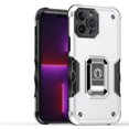 thumbnail image 4 of For Apple iPhone XR OPTIMUM Magnetic Ring Stand Hybrid Case Cover - Silver, 4 of 4