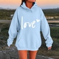thumbnail image 2 of Aoiroe Valentine'S Day T-Shirt Y2k Hoodies Oversized Trendy Fall Winter Basic Oversized Hoodie Hoodies For Women Pullover Valentines Shirts For Women Fall Sweatshirts For Women Y2k Hoodie 3XL, 2 of 6