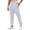 White, variant on Busydd Sweatpants for Men Solid Color Stretchy Drawstring Men's Pants Casual Straight Leg Elastic Bottom Mens Sweatpants with Pockets L