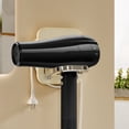 thumbnail image 1 of Hair Dryer Holder Rack, Wall Mount or Counter Storage, Compact Foldable Design, Non-Slip Air Duct Organizer for Bathroom, Bedroom, Salon and Travel Use, 1 of 6