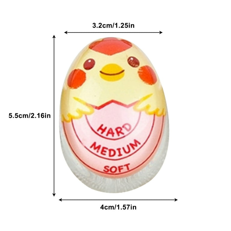 1PCS Egg Timer Resin Boiled Egg Cooker Color Changing Cooking Temperature  Observer Kitchen Tool, Pink 1006 