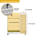 thumbnail image 5 of DWVO Golf Storage Rack Garage Organizer Golf Bag Storage Stand Rack Golfing Equipments Rack Extra Large Design for Golf Clubs Accessories Sports Equipment Storage Rack, 5 of 7