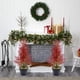 thumbnail image 4 of Adornos Navideños Artificiales de Cedro | Miniárboles de Plástico Verde y Rojo de 45 Cm para Decoración Del Hogar, Escritorio U Oficina | Centro de Mesa Navideño para Interiores y Exteriores, 4 of 6