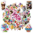 thumbnail image 4 of 35pcs Colorful Stickers Kids Sweets Stationery Stickers Ice Cream Cute Stickers for Luggage Laptop Phone, 4 of 9