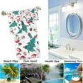 thumbnail image 4 of GZHJMY Hand Drawn Unicorn Santa Christmas Tree Pattern Soft Decorative Set of 3 Towels, 1 Bath Towel+1 Hand Towel+1 Washcloth, Multipurpose for Bathroom, Hotel, Gym, Spa and Kitchen, 4 of 5