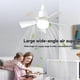 thumbnail image 5 of Socket Fan Light with Remote Control Distance 5m E27 3-Speeds Dimmable LED Base Voltage 85-265v 40w, 5 of 5