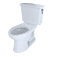 thumbnail image 1 of TOTO® Eco Drake® Transitional Two-Piece Elongated 1.28 GPF Toilet with CeFiONtect? and Right-Hand Trip Lever, Cotton White - CST744ERGN#01, 1 of 2
