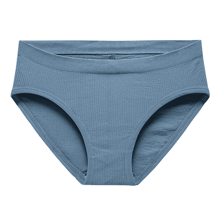Fulorrnie Underwear for Women Seamless High Waisted Comfort Sport Panty Banded Waist Stretchable Moisture Wicking Panties Blue M