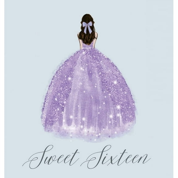Sweet sixteen guest book, party Guest book, birthday party guest book to sign, (Hardcover)