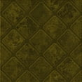 thumbnail image 1 of Ahgly Company Machine Washable Indoor Square Transitional Dark Bronze Brown Area Rugs, 5' Square, 1 of 7