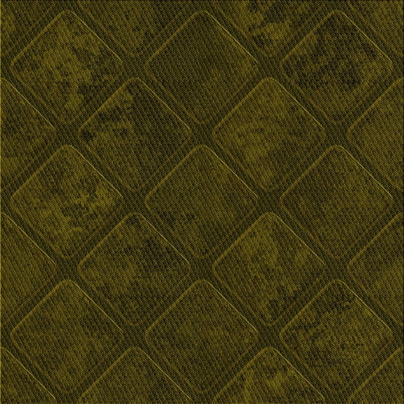 Ahgly Company Indoor Square Patterned Dark Bronze Brown Area Rugs, 6' Square