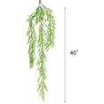 thumbnail image 5 of 4 Pcs Artificial Greenery Ferns Hanging Vines Fake Hanging Ivy Vine Pine Needle Hanging Plastic Plant for Indoor Outdoor Decor, 5 of 5