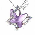 thumbnail image 6 of SDJMa Butterfly Birthstone Crystal Necklace - Silver Tone with 18”+2” Chain - Necklace Mother’s Day Anniversary Birthday Christmas - Gifts for Women Daughter, 6 of 6