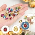 thumbnail image 4 of Uxcell Sew on Rhinestones Tear Drop Crystal Rhinestones Pointback Stone Metal Flatback Red, 4 of 7