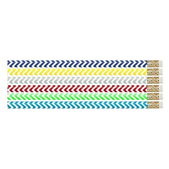 Musgrave Pencil MUS2540D Chevron Chic Pencil, Pack of 12