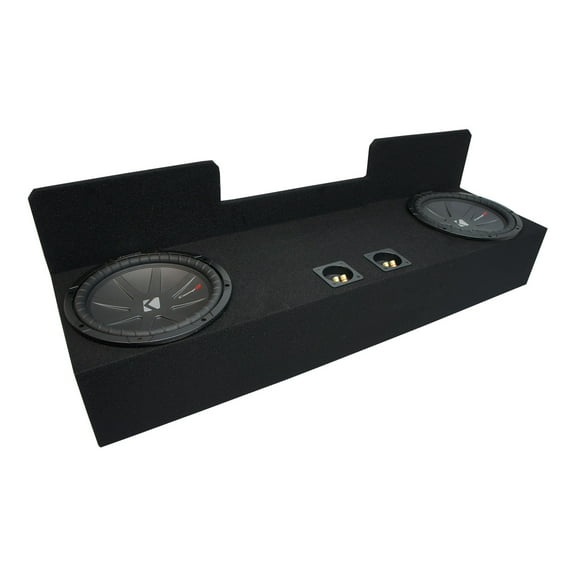 95-04 Toyota Tacoma Ext Cab Truck Kicker CompR CWR12 Dual 12" Sub Box 2 Ohm