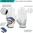 thumbnail image 3 of FINGER TEN Golf Gloves Men Left Hand Right Leather Value 5 Pack, Mens Golf Glove for Right Left Handed Golfer All Weather Grip Small Medium ML Large XL XXL 3XL, 3 of 7
