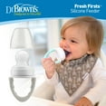 thumbnail image 6 of Dr. Brown's Designed to Nourish, Fresh Firsts Silicone Feeder for Soft Foods, Gray, BPA Free, 1 Pack, 6 of 16