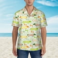 thumbnail image 4 of Balery Dachshund Dog Puppy Print Men's Hawaiian Shirts Short Sleeve Beach Shirt Relaxed Fit Vacation Button Down Shirts-3X-Large, 4 of 9
