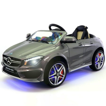 2019 Mercedes Benz CLA 12V Ride On Car for Kids w/ Remote Control, | Kids Car to Ride Licensed Kid Car to Drive - Dining Table, Leather Seat, Openable Doors, LED