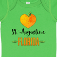 thumbnail image 4 of Inktastic St. Augustine Florida Orange in Heart Boys or Girls Baby Bodysuit, 4 of 5